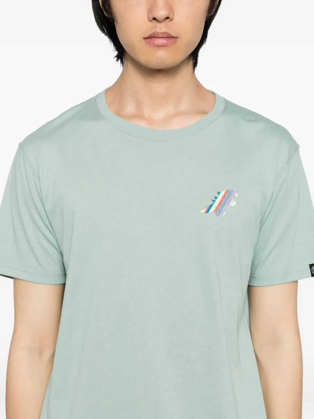 SPORT b. by agnès b. T-shirt met geborduurd logo Groen