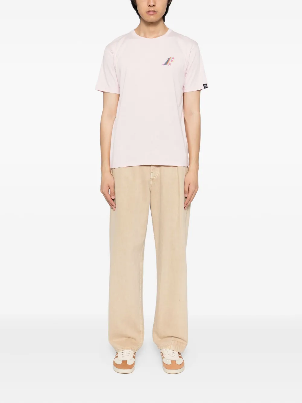 SPORT b. by agnès b. T-shirt met geborduurd logo - Roze