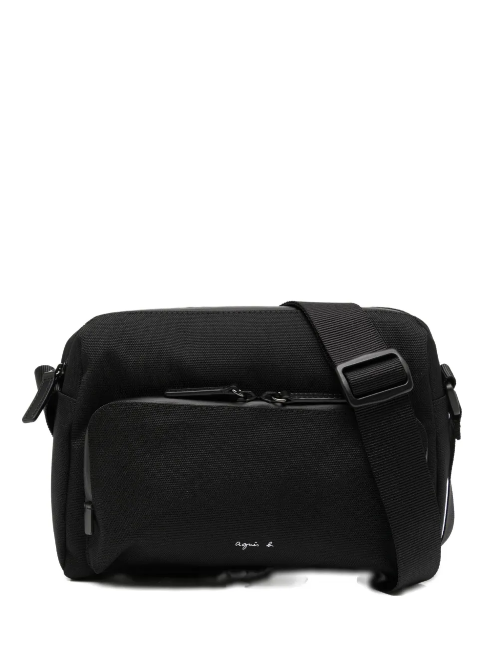 agnès b.  logo-printed shoulder bag | Black | Image 1