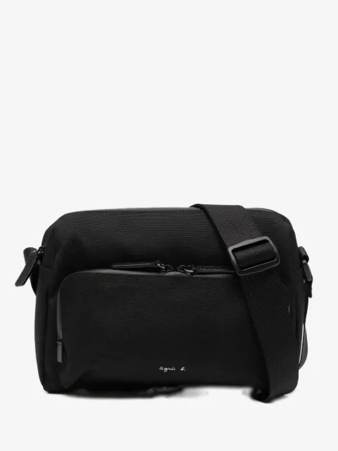 agnès b.  sac porté épaule à logo imprimé