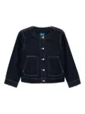 SPORT b. by agnès b. logo-patch denim jacket - Blue