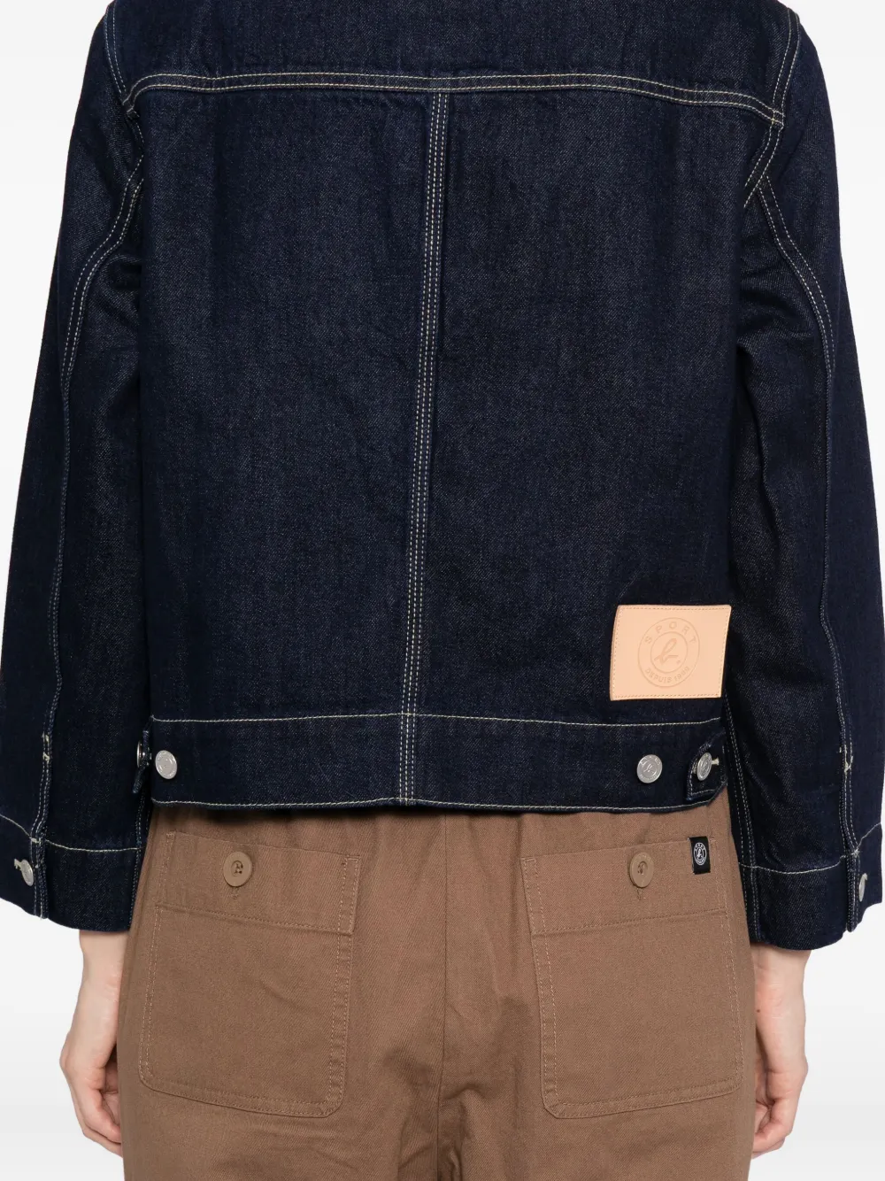 Sport B. By Agnès B. Logo-patch Denim Jacket In Blue