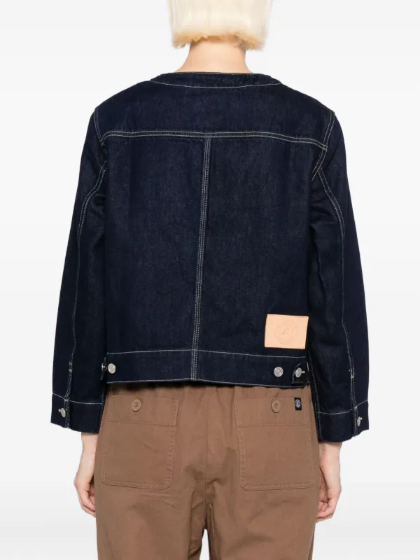 SPORT b. By Agnès b. logo-patch Denim Jacket | Blue | FARFETCH
