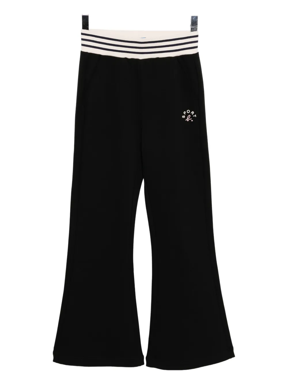 Sport B. By Agnès B. Logo-embroidered Trosuers In Black