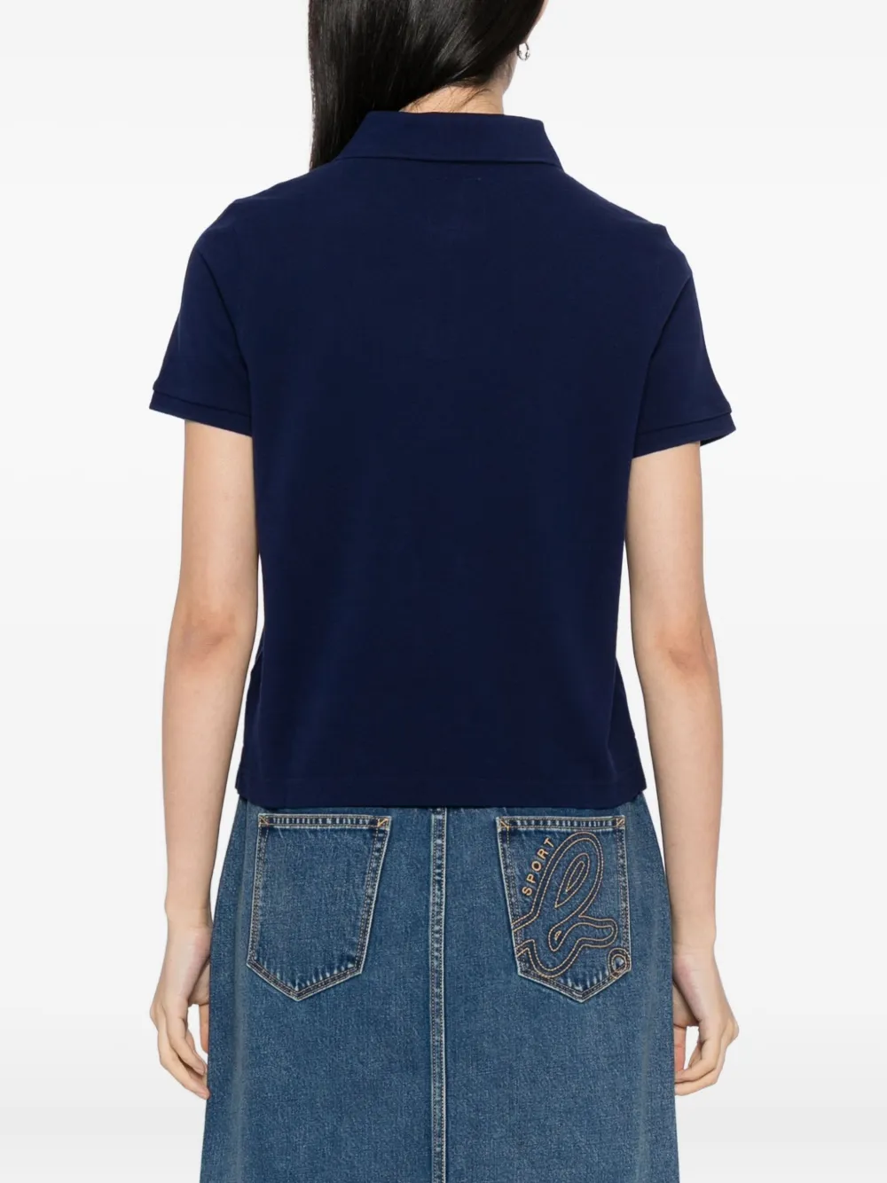 Sport B. By Agnès B. Dino Embroidered Cotton Polo In Multi