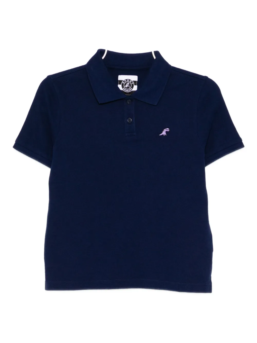 Sport B. By Agnès B. Dino Embroidered Cotton Polo In Multi