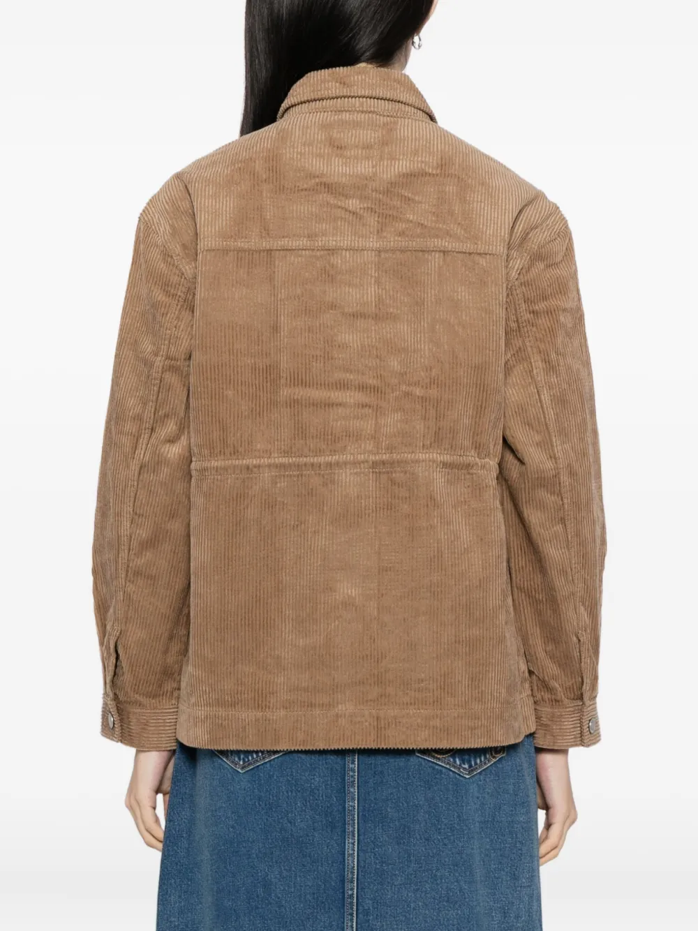 Sport B. By Agnès B. Corduroy Work Jacket In Brown