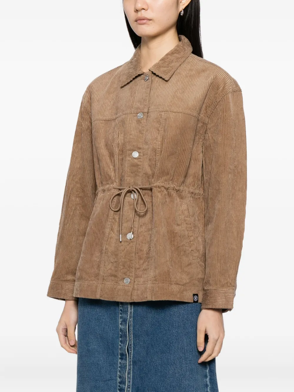 Sport B. By Agnès B. Corduroy Work Jacket In Brown