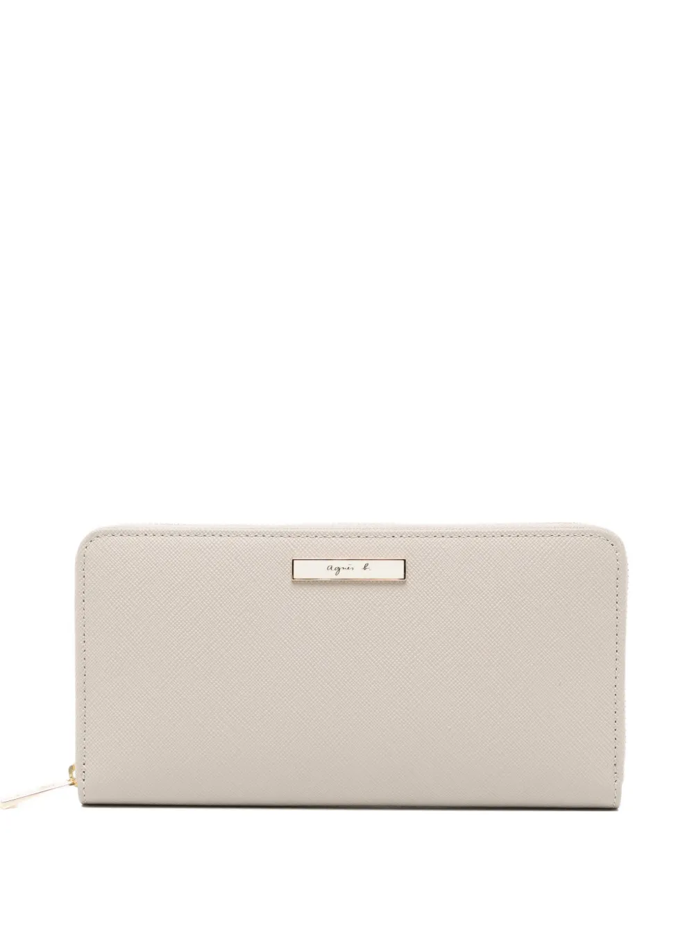 agnès b.  leather wallet | Neutrals | Image 1
