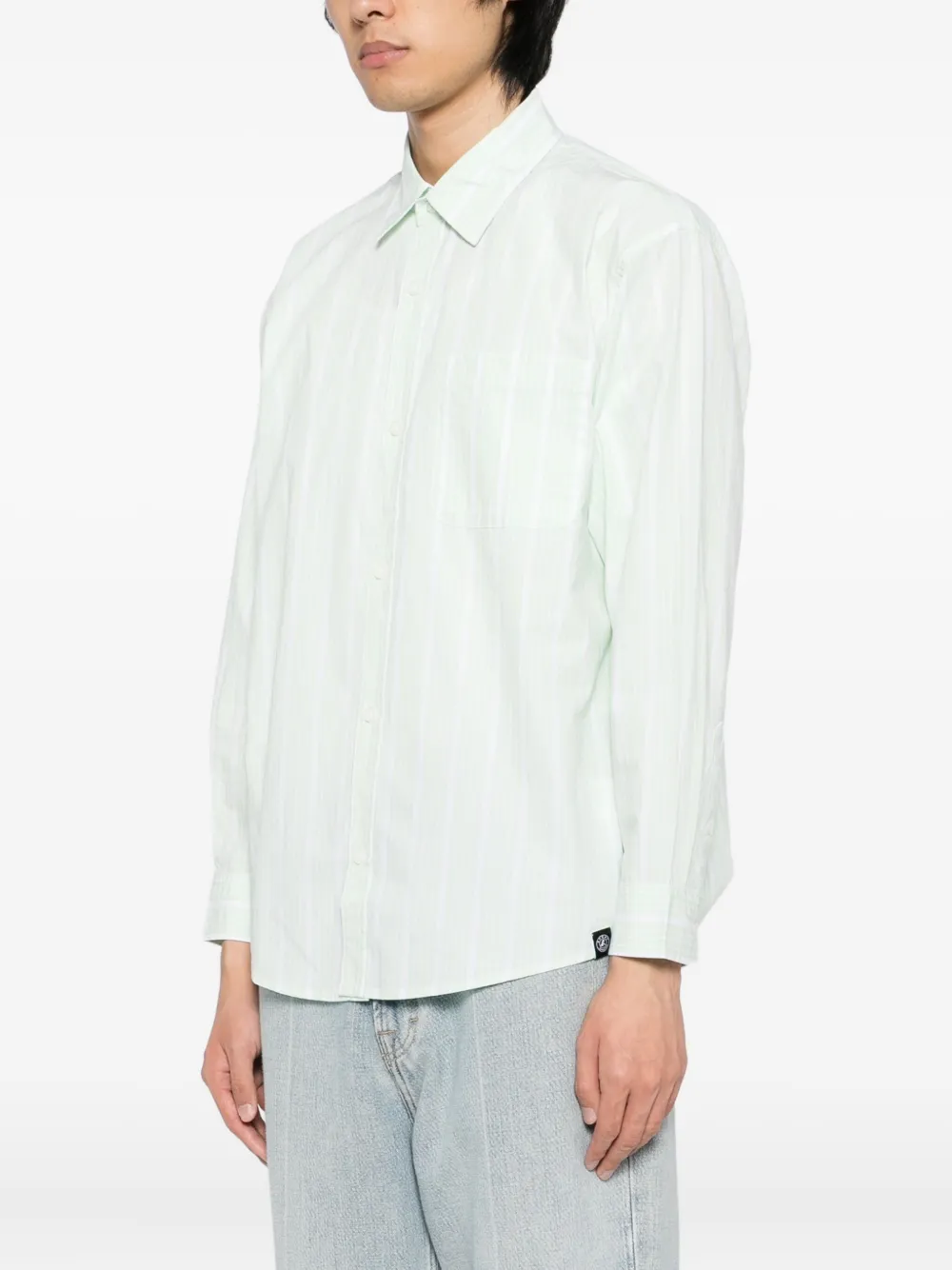 SPORT b. by agnès b. Gestreept overhemd Groen