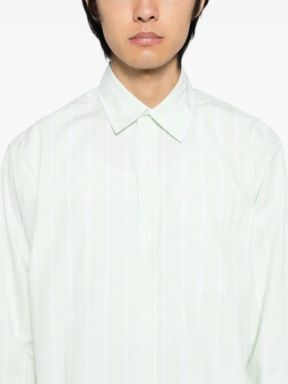 SPORT b. by agnès b. Gestreept overhemd Groen