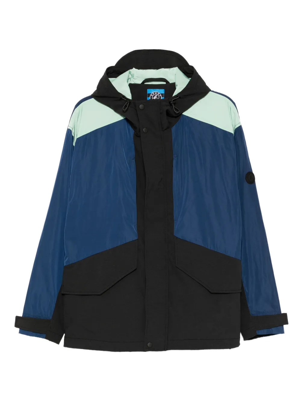 SPORT b. by agnès b. ロゴパッチ ジャケット - ブルー SPORT b. by agnès b. ロゴパッチ ジャケット - ブルー