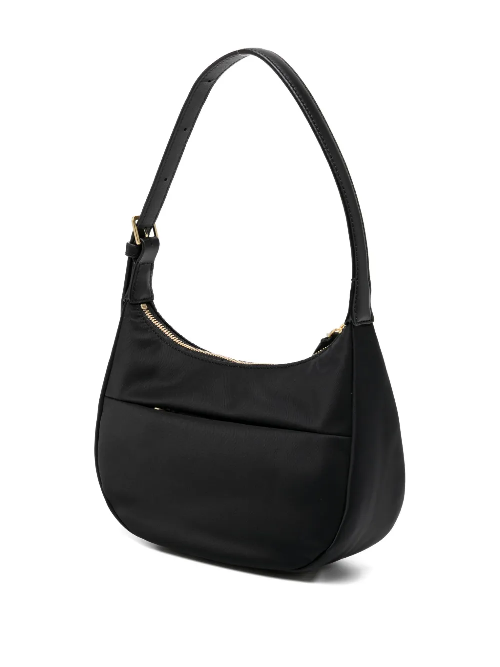 Agnès B. Small Logo-plaque Shoulder Bag In Black