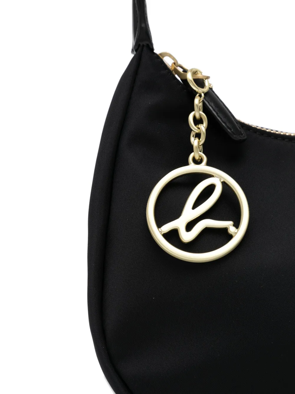 Agnès B. Small Logo-plaque Shoulder Bag In Black