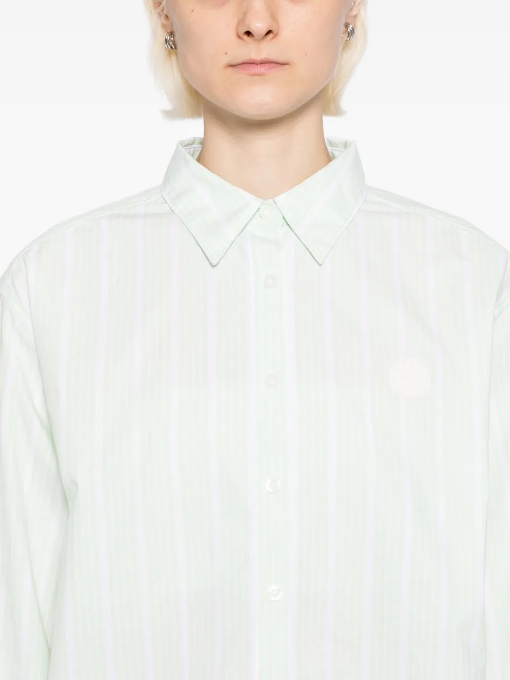 SPORT b. by agnès b. Gestreept katoenen blouse Groen