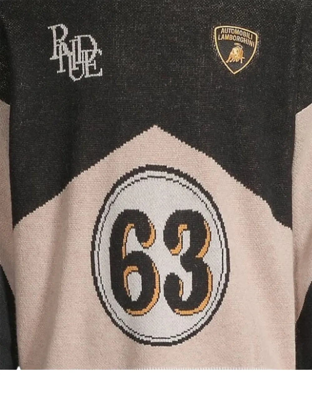 Rhude X Lamborghini 63 Crew-neck Sweater In Neutral