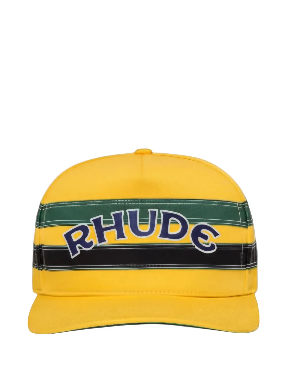 RHUDE striped logo cap - Giallo