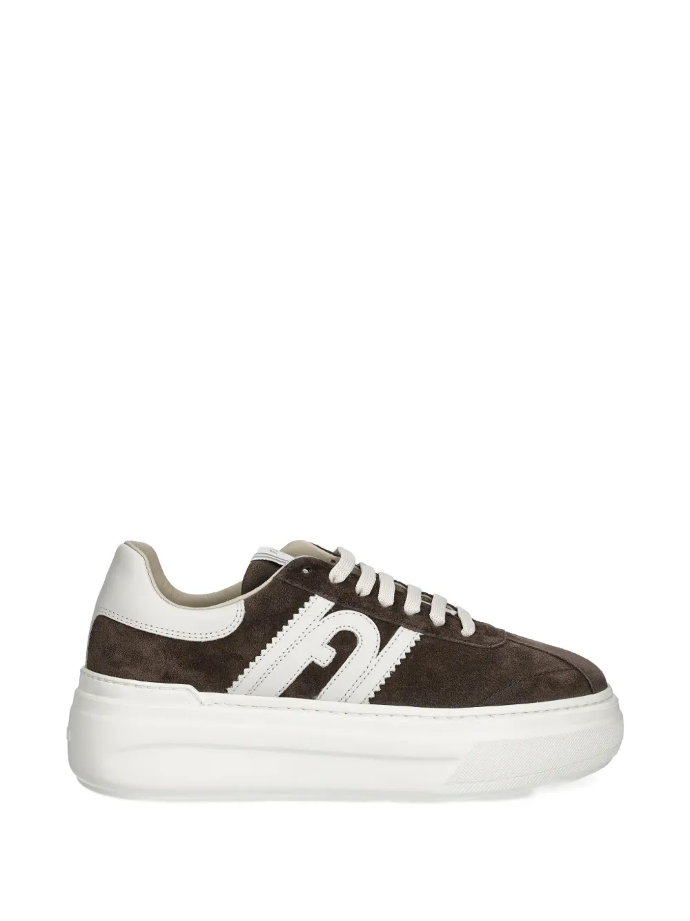 Furla Logo Trainers In Brown