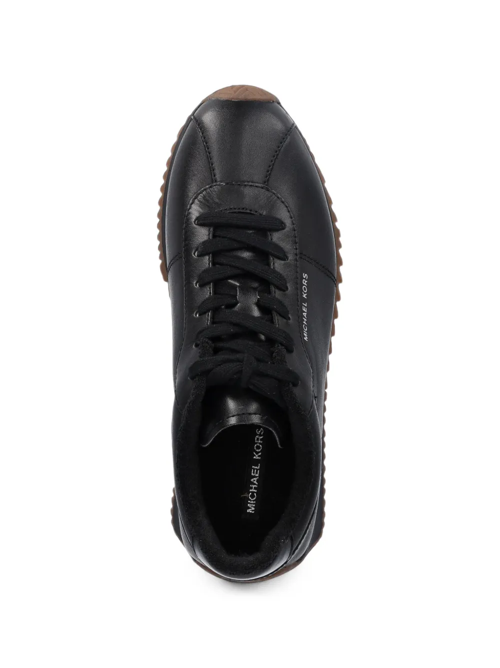 Michael Kors Rhodes leather trainers Zwart