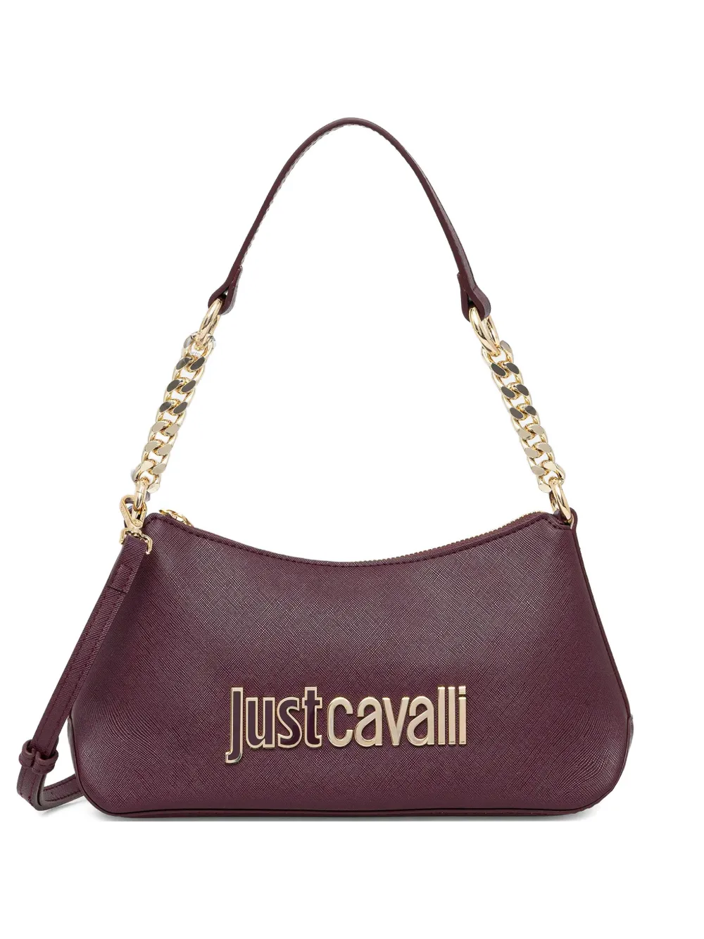 Just Cavalli logo-plaque shoulder bag - Purple