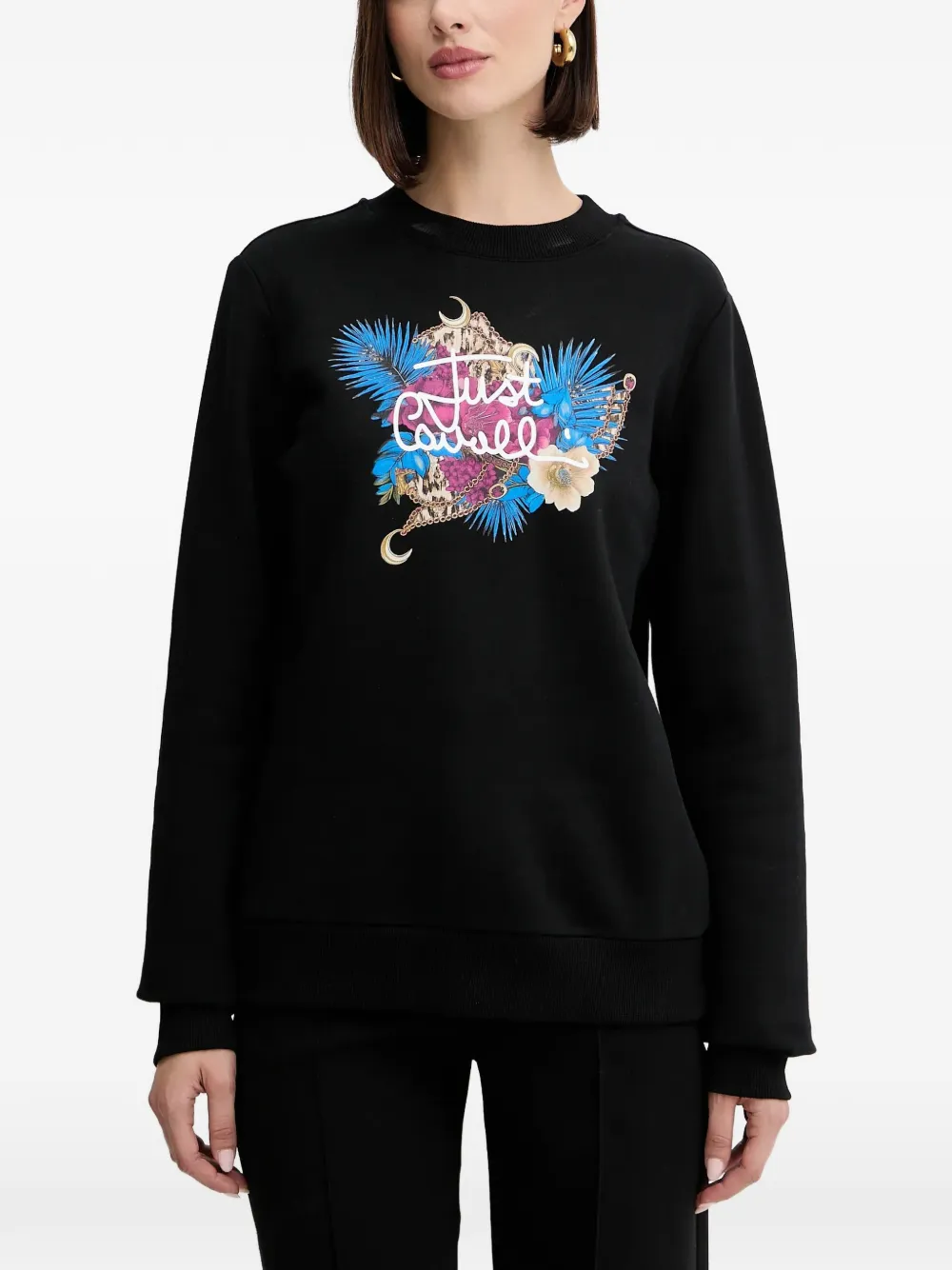 Just Cavalli graphic-print sweatshirt