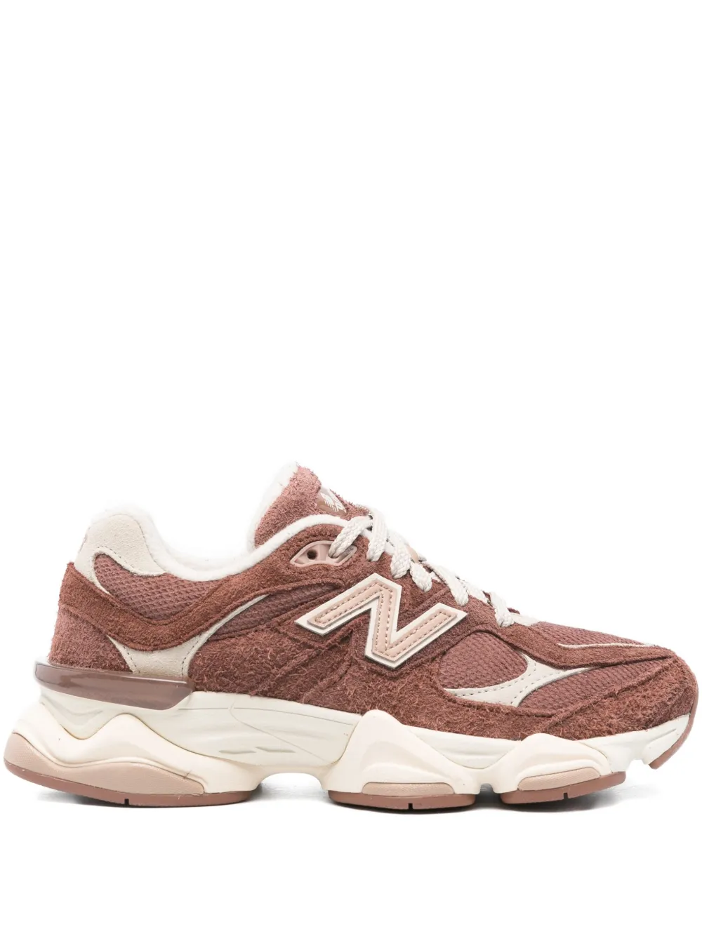 New Balance suede panelled sneakers Red