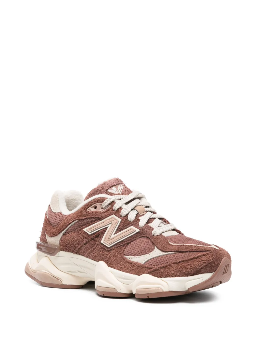 New Balance suede panelled sneakers Red