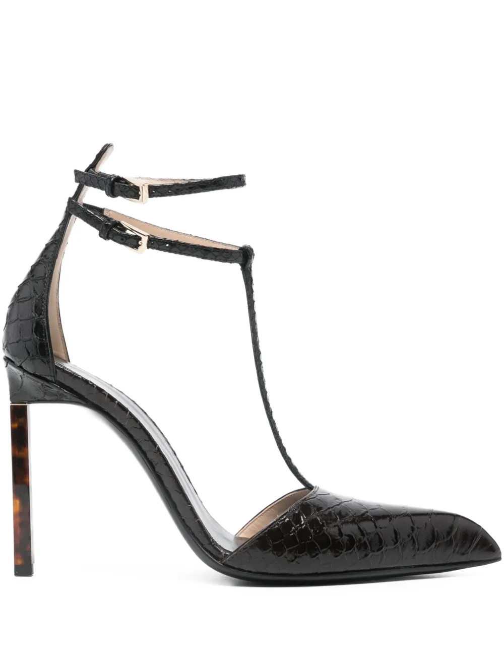 TOM FORD 105mm T-strap pumps Brown