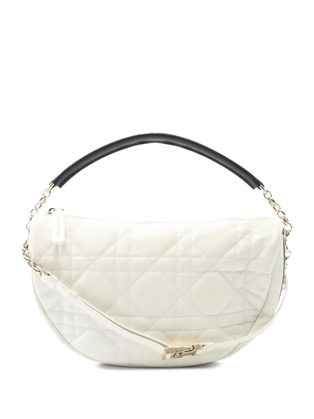 Christian Dior Pre-Owned 2000-2025 Medium Lambskin Cannage Dior Vibe Hobo satchel | Black | Image 1