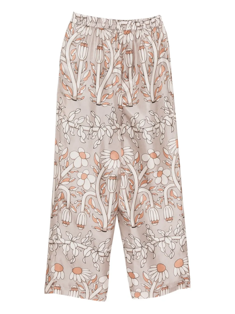 Biyan Broek met bloemenprint - Beige