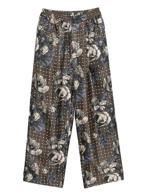 Biyan graphic-print trousers