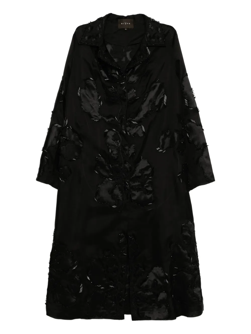 Biyan beaded organza coat | Black | Image 1
