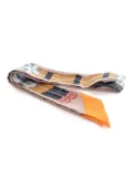 Hermès Pre-Owned 2015-2025 Jumping Ribbon Silk Twilly Scarf scarves - Pink