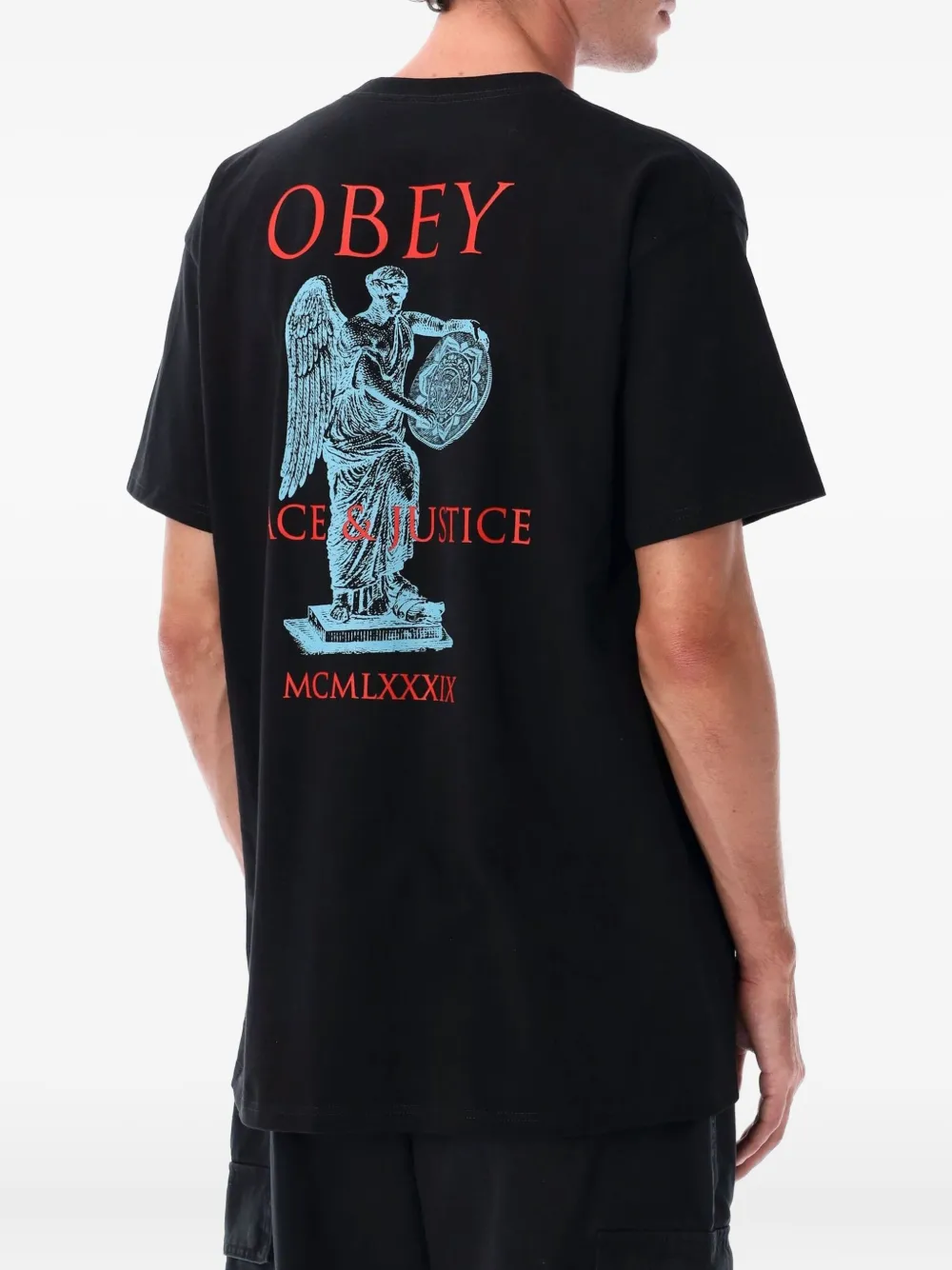 Obey Peace & Justice T-shirt - Zwart