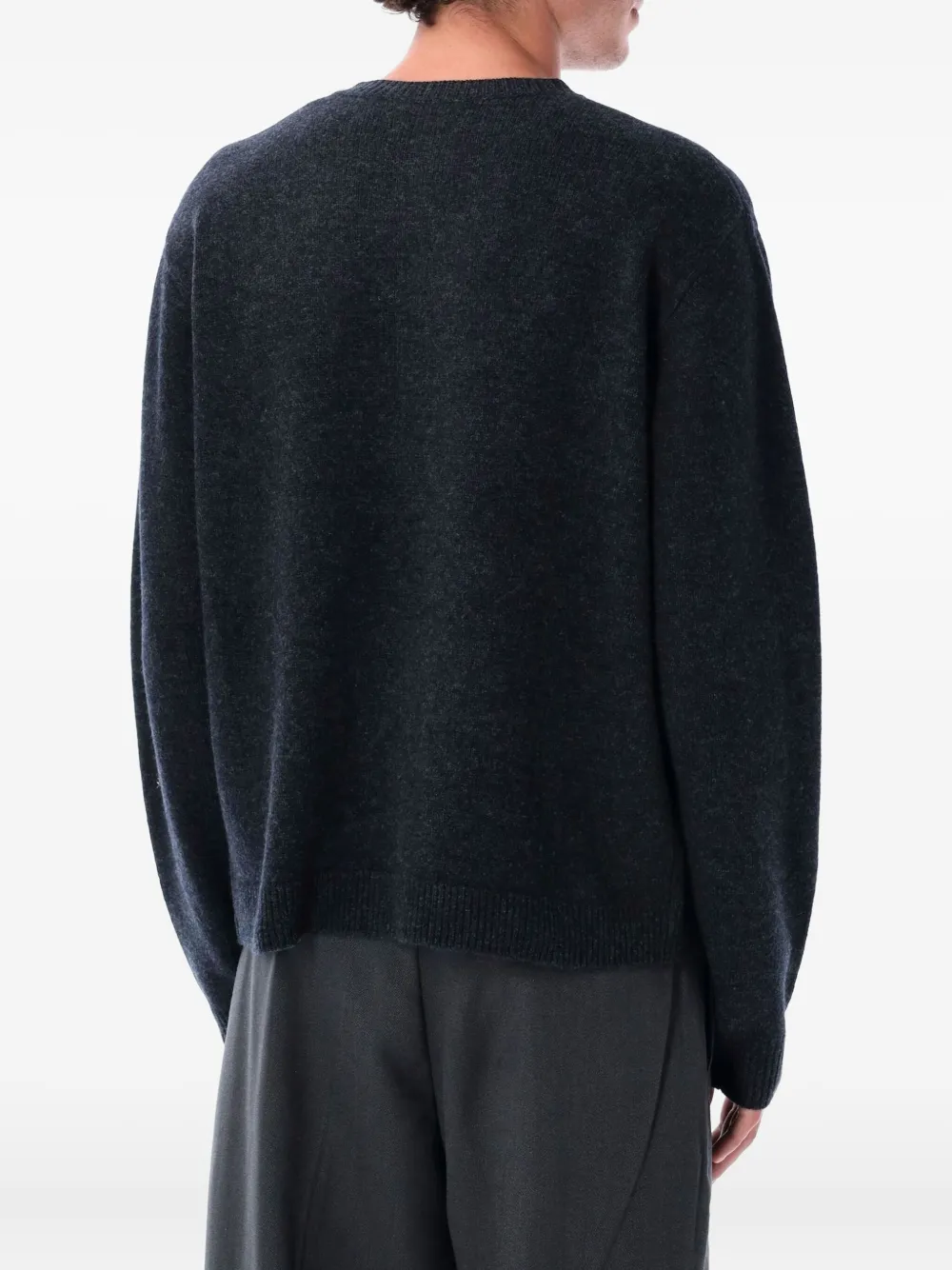 Berner Kuhl Boiled Wool Buttoned Cardigan In Black