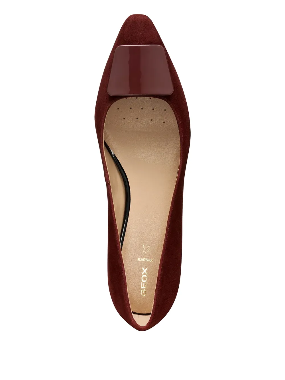 Geox Giselda15 Ballet Flats In Burgundy