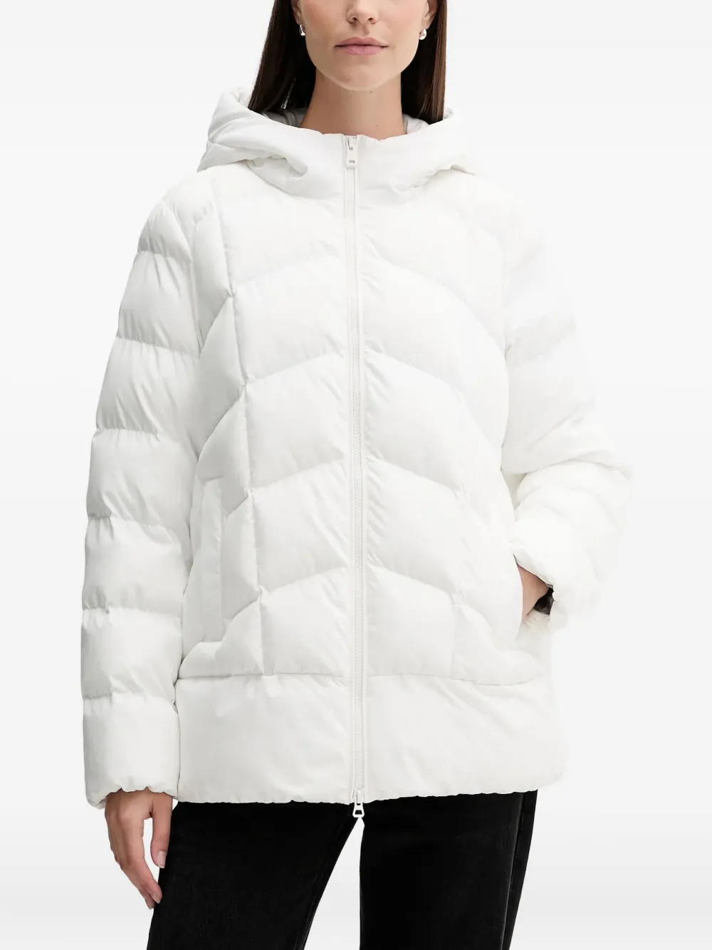 Geox hooded zip jacket | White | Image 1