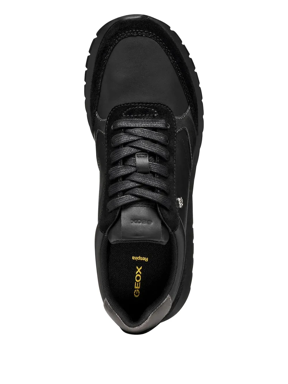 Geox Sukie Logo-plaque Sneakers In Black