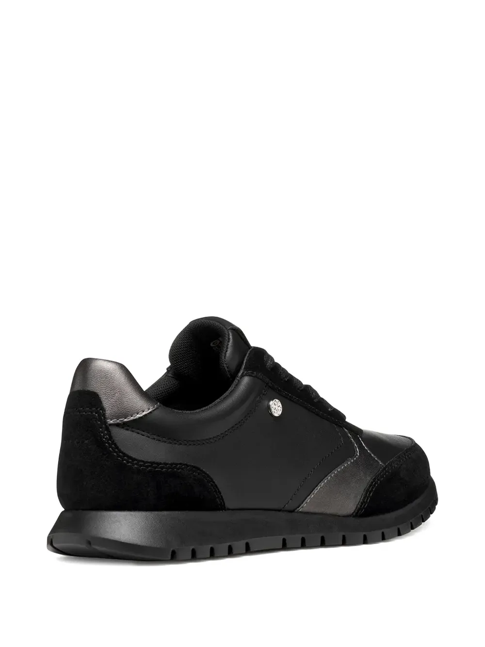 Geox Sukie Logo-plaque Sneakers In Black