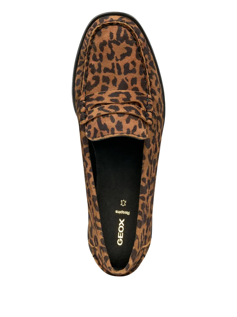 Geox Leopard-pattern Loafers In Animal Print