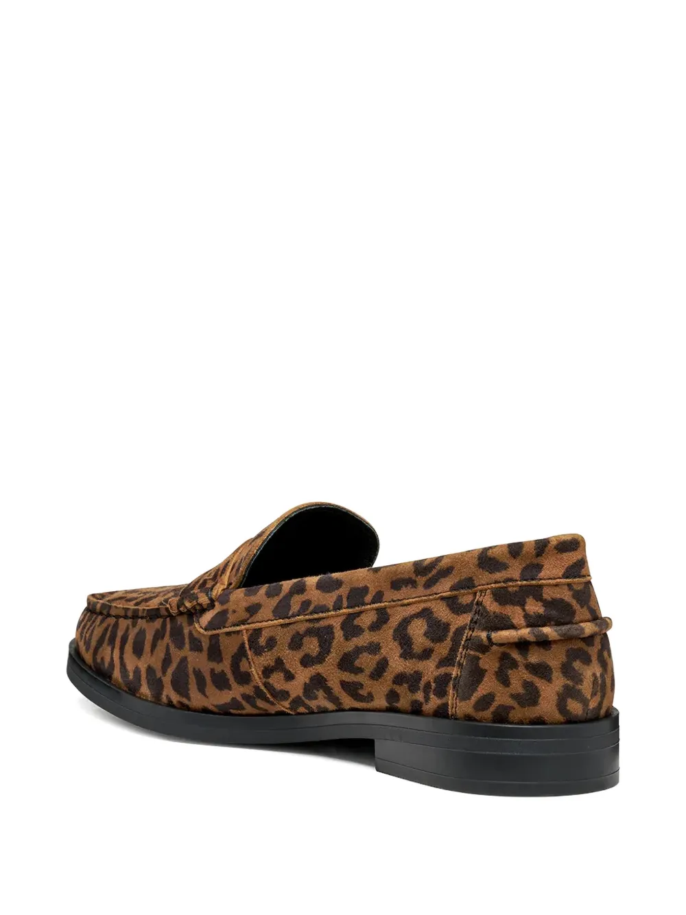 Geox Leopard-pattern Loafers In Animal Print