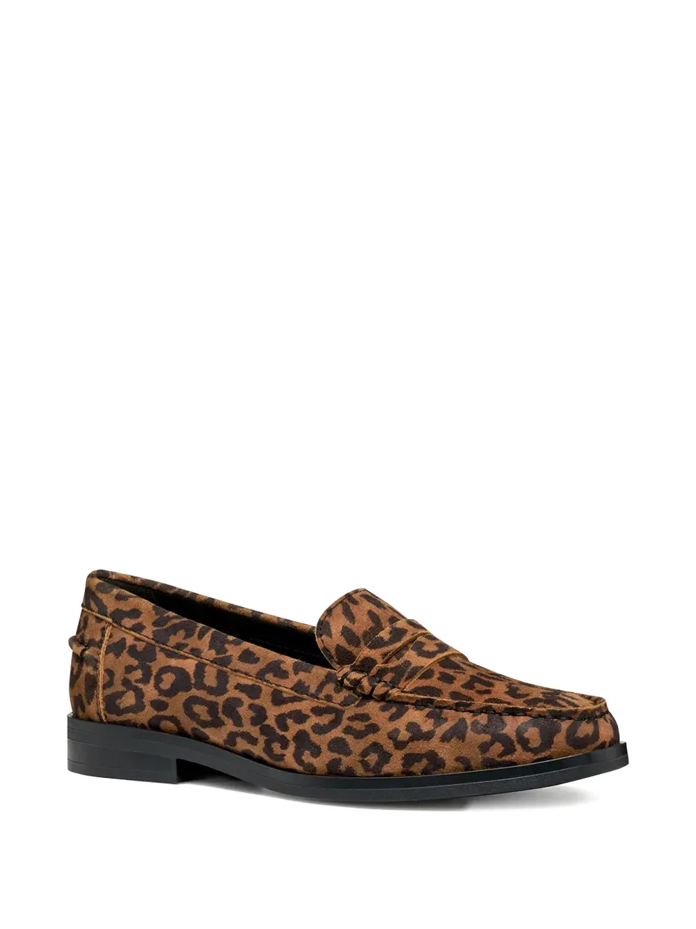 Geox Leopard-pattern Loafers In Animal Print