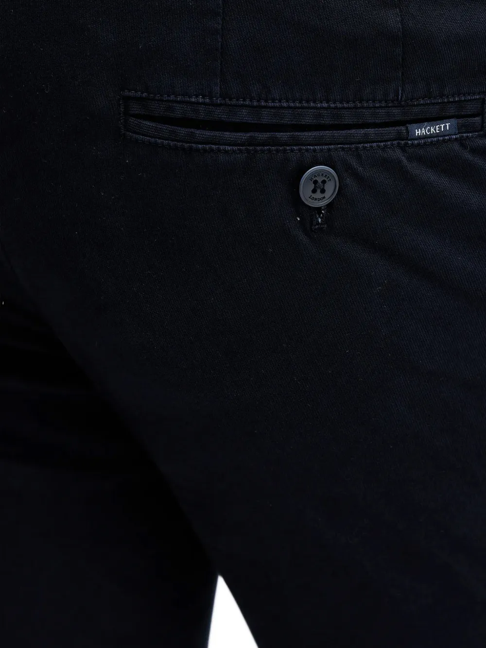 Hackett London Broek met knoopsluiting Blauw
