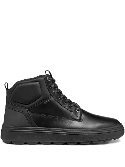Geox logo-plaque leather boots