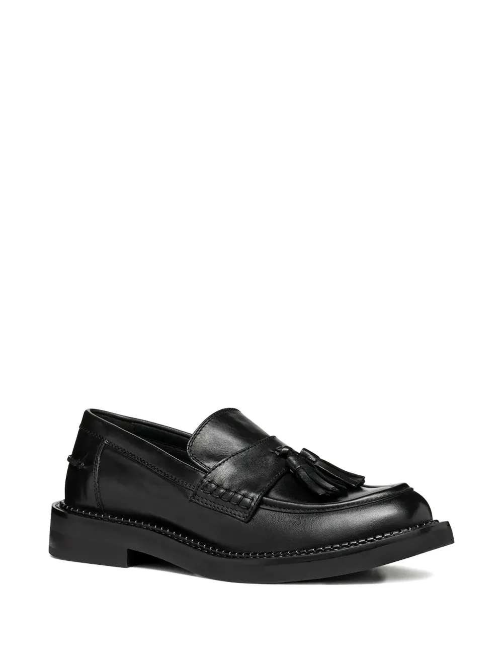 Geox Tassel-embellishment Loafers In Black
