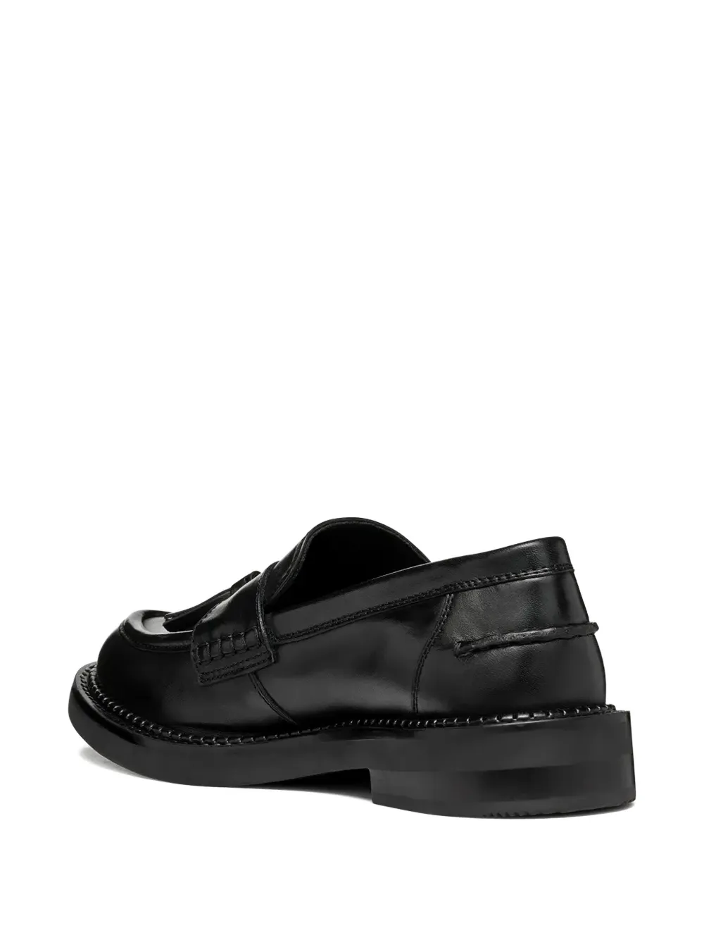 Geox Tassel-embellishment Loafers In Black