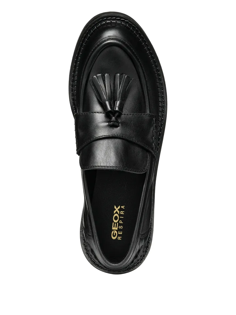 Geox Tassel-embellishment Loafers In Black