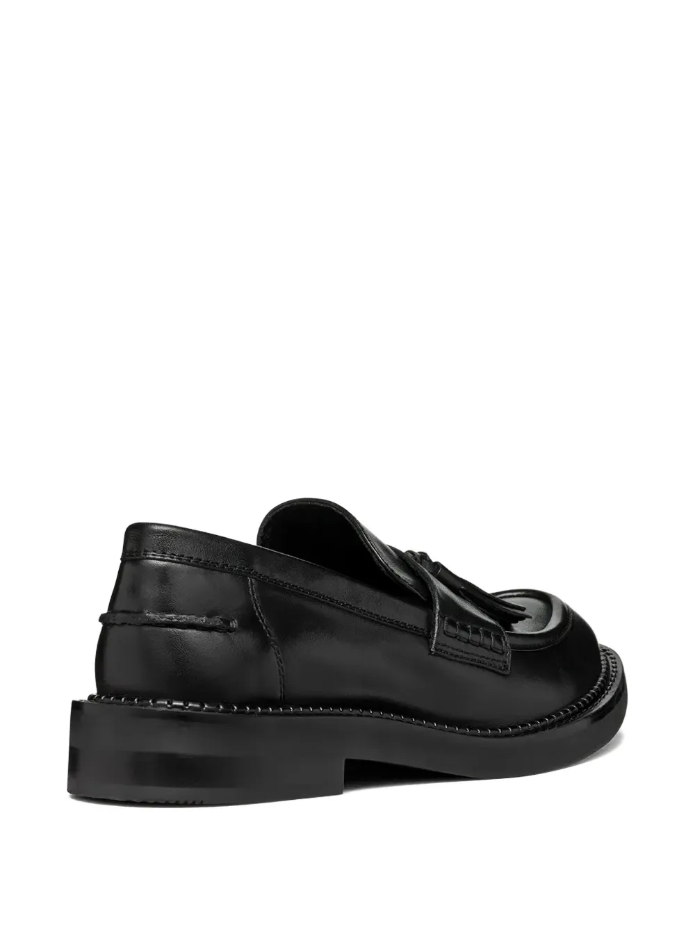 Geox Tassel-embellishment Loafers In Black