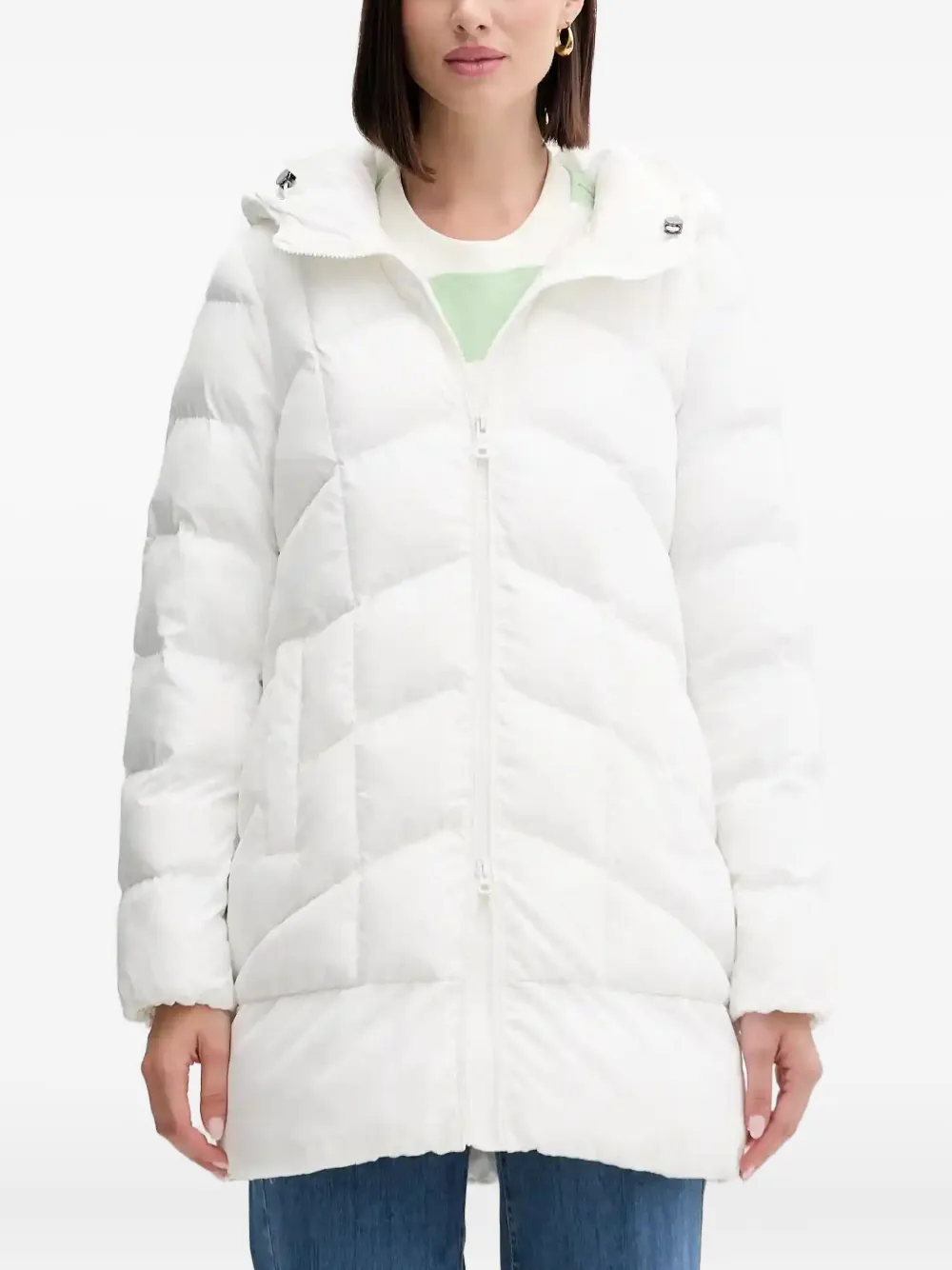 Geox abrigo capitonado con capucha | blanco | Image 1