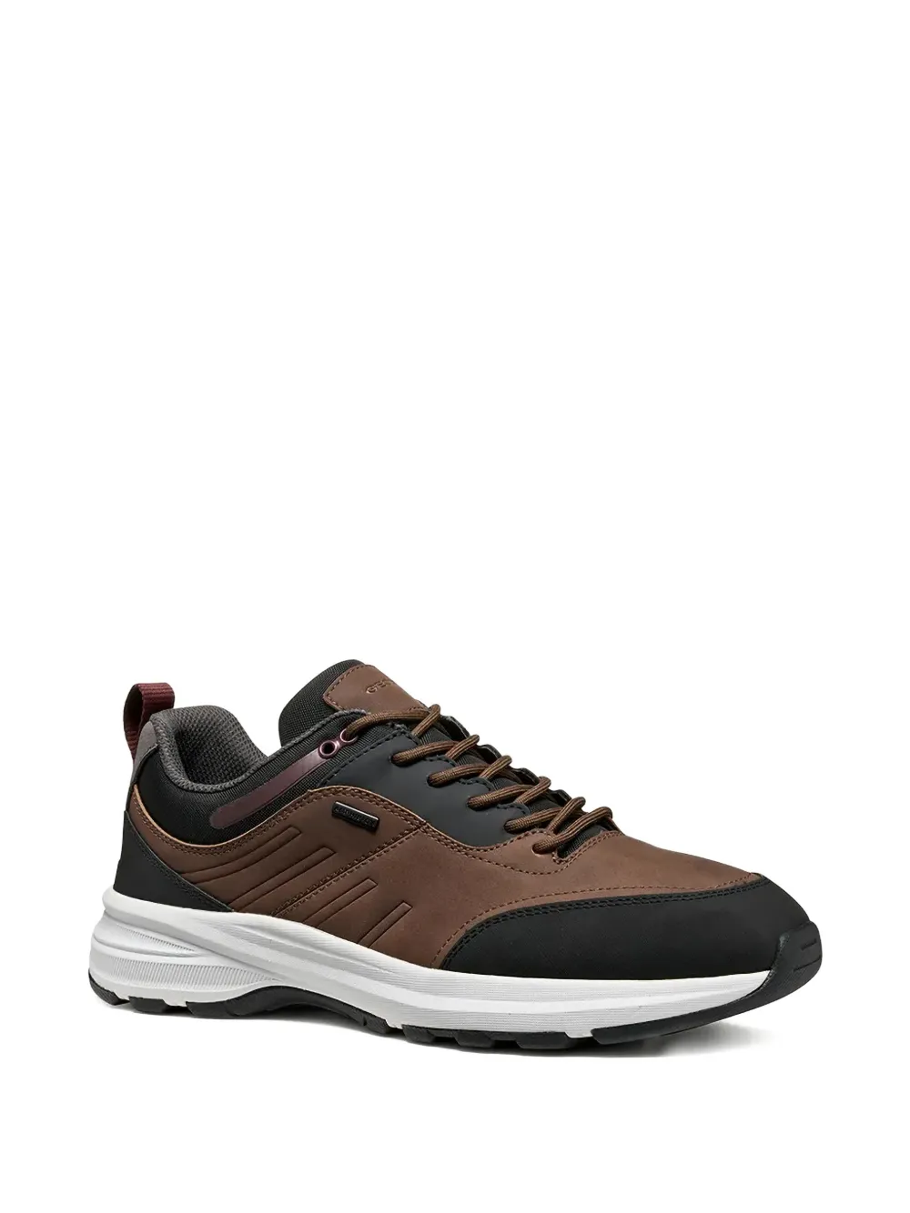 Geox Logo-plaque Sneakers In Brown